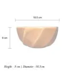 Studio Collection Orange Rustic Glazed Large Ceramic Serving Bowl - Image 5