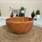 Studio Collection Orange Rustic Glazed Large Ceramic Serving Bowl