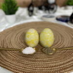 Yellow Ceramic Easter Eggs Shaped Salt & Pepper